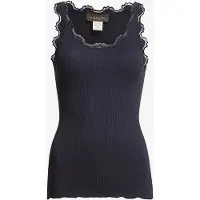 Rosemunde Rwbabette Sl U-Neck Long Lace Top - Navy - XXL