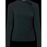 Ralph Lauren Stretch Jersey Asymmetrical Top - Navy - XL