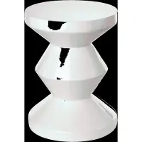 Pols Potten Zig Zag - White - Ø35.5X H46CM