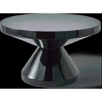 Pols Potten Coffee Table Zig Zag - Black - Ø60X H35CM
