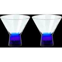 Broste Copenhagen Konus cocktaillasi 10 cl Intense blue