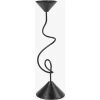 Broste Copenhagen Selma Lysestage - Black - H26.5CM