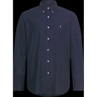 Ralph Lauren Custom Fit Stretch Poplin Shirt - Navy - M