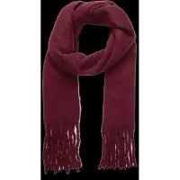 Gina Tricot Soft Chunky Scarf - Burgundy - ONE SIZE