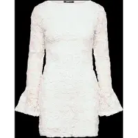 Gina Tricot Embroidery Mini Dress - White - L