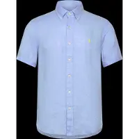 Ralph Lauren Custom Fit Linen Shirt - Blue - S