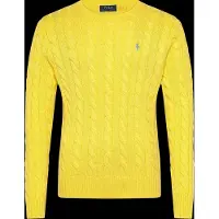 Ralph Lauren Cable-Knit Cotton Sweater - Yellow - L