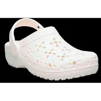Crocs Classic Floral Cut Out Clog K - White - 36/37
