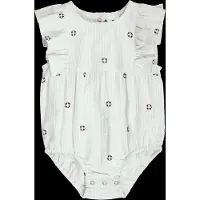 Müsli Seersucker Stripe Frill S/S Body - Green - 92