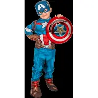 Captain America Costume Rubies S 104 Cl - Blue - 128