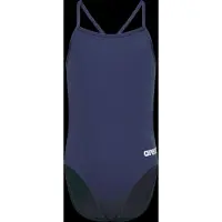 Arena Girl's Team Swimsuit Challenge Solid - Navy - 128