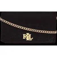 Ralph Lauren Velvet Crossbody Turn-Lock Tech Case - Black - ONE SIZE