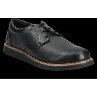 Hush puppies Men's Jenson Oxford - Bold Black Leather - Black - 43