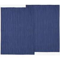 Södahl Tea Towel Line 2 Pcs - Blue - 50X70CM x 70