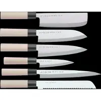 Satake Houcho. 6 Knive I En Balsa-Æske. - Grey - 38X 35.3X 3.7