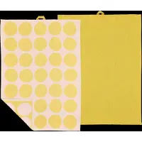 Bastian - Bubbles Keittiöpyyhe 50x70 cm 2 kpl Keltainen