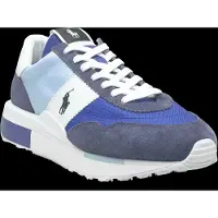 Ralph Lauren Train 89 Suede & Oxford Sneaker - Blue - 47