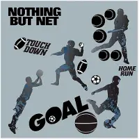 RoomMates Wallstickers - Sports Silhouettes - Grey - ONE SIZE