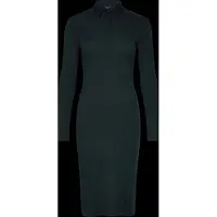 Ralph Lauren Rib-Knit Cotton-Blend Polo Dress - Navy - L