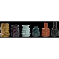 Serax Vase Glazed Molly Set/6 - Multi/patterned - ONE SIZE
