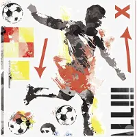 RoomMates Wallstickers - Soccer Champion - Multi/patterned - ONE SIZE