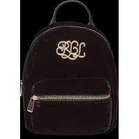 Ralph Lauren Velvet Mini Stevie Crossbody Backpack - Black - ONE SIZE