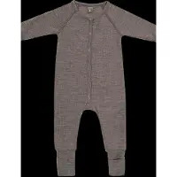 Smallstuff Night Suit, Nature Drop Needle, Merino Wool - Beige - 68
