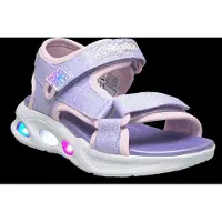 SKECHERS Girls Sola Glow Sandal - Purple - 29