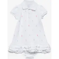 Ralph Lauren Interlock-Schiffli-Dr-Knt - White - 75-79