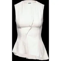 Weekday Sleeveless Asymmetric Peplum Top - White - 34