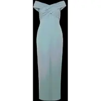 Ralph Lauren Plshd Crepe-Gown - Blue - 44