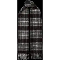 Selected Slmtope Wool Check Scarf - Grey - ONE SIZE