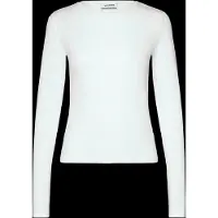 Weekday Slim Fitted Long Sleeve - White - XXS