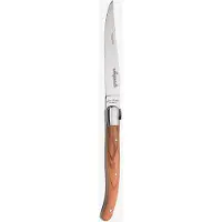 Jean Dubost Laguiole Kniv M. Oliventræsskaft - Brown - L:23CM