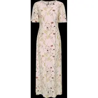JDY Jdyace Life S/S Long Dress Wvn - Cream - M