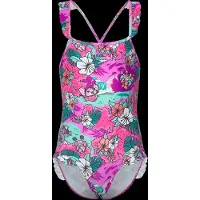 Speedo Girls Learn To Swim Printed Frill Thinstrap - Purple - 3