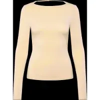 Weekday Open Back Long Sleeve Top - Yellow - M