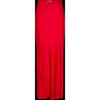 Weekday Bias Cut Satin Maxi Skirt - Red - XS