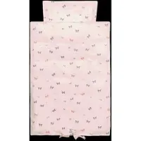 Vanilla Copenhagen Sengetøj - Junior - Butterfly - Pink - 100X 140CM/40X 45CM
