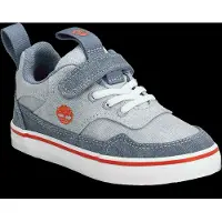 Timberland Stone Jump Low Hook & Loop Sneaker Lt Blue Canvas - Blue - 25