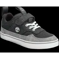 Timberland Stone Jump Low Hook & Loop Sneaker Dark Grey Canvas - Grey - 34