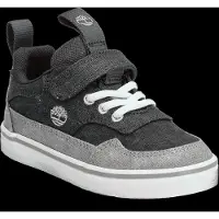 Timberland Stone Jump Low Hook & Loop Sneaker Dark Grey Canvas - Grey - 27