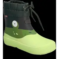 Viking Alv Paw Print Barefoot Kumisaappaat, Light Green/Green, 30