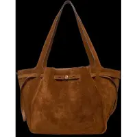 Tory Burch Romy Suede Tote - Brown - ONE SIZE