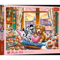 Adlibris Pappussel 500 Bitar Puppy Love - Multi/patterned - ONE SIZE