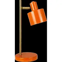 Dyberg Larsen Ocean Mini Led Portable Orange/ Messing Bordlampe - Orange - ONE SIZE