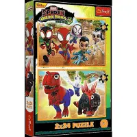 Trefl Spidey & Dinosaurs Palapelit 2x24 Palaa