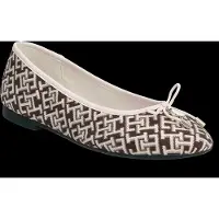 Tommy Hilfiger Th Charm Jacquard Ballerina - Brown - 39