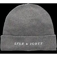 Lyle & Scott Script Beanie - Grey - ONE SIZE