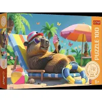 Trefl Pappussel 100 Bitar Capybara Relaxed - Multi/patterned - ONE SIZE